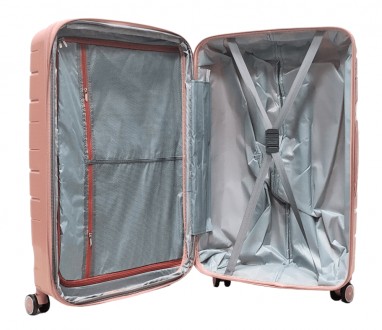 
 Чемодан большой L полипропилен Milano bag 0306 76×49×31см 82л Розовый Страна: . . фото 5