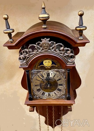 Голландские Винтажные Настенные Часы Warmink Wuba Sallander
Середина ХХ века, ф. . фото 1