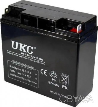 Акумуляторна батарея UKC 12v 18 А 12 В 18 А 
Акумуляторна батарея UKC виготовле. . фото 1