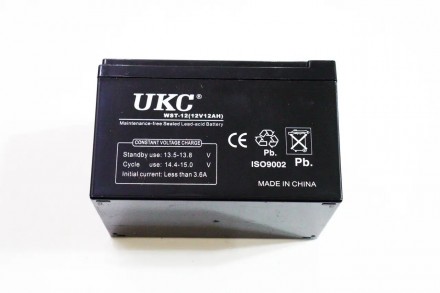 Акумуляторна батарея UKC 12v 12 А 12 В 12 А 
Акумуляторна батарея UKC виготовле. . фото 2
