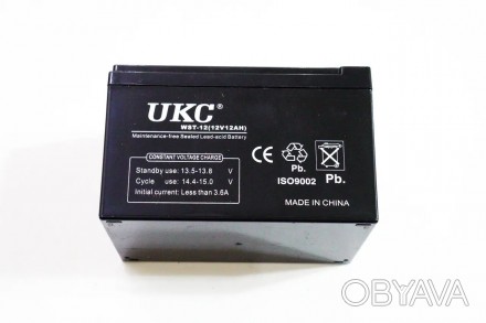 Акумуляторна батарея UKC 12v 12 А 12 В 12 А 
Акумуляторна батарея UKC виготовле. . фото 1