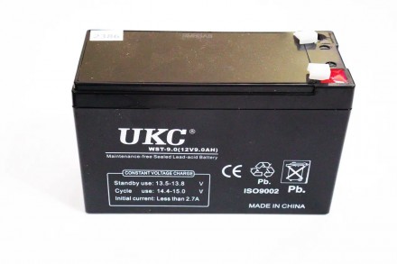 Акумуляторна батарея UKC 12v 9 А 12 В 9 А 
Акумуляторна батарея UKC виготовлена. . фото 5