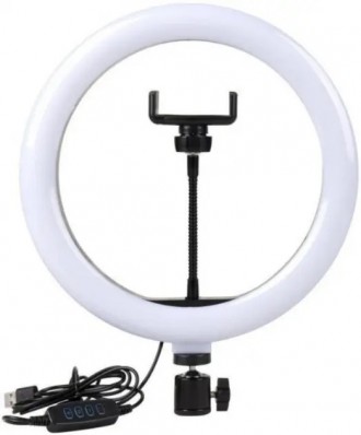 Кільцева LED-лампа LC-330 33 см 1 кріп.тел USB 
Світлодіодна кільцева лампа LC-. . фото 5