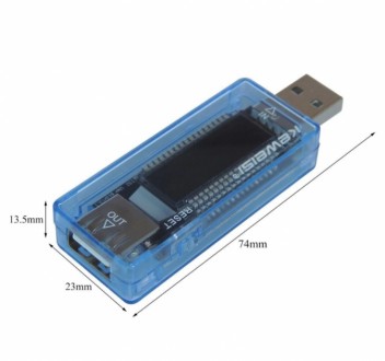 USB Тестер Keweisi KWS-V20 амперметр вольтметр вимірювач ємності акумулятора, юз. . фото 9