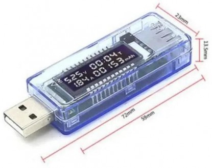 USB Тестер Keweisi KWS-V20 амперметр вольтметр вимірювач ємності акумулятора, юз. . фото 8