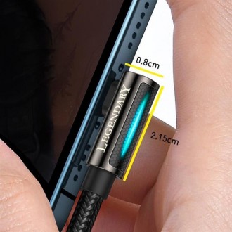 Кабель Baseus Legend Series Elbow USB-Lightning, 1м, Black 
 
Отправка данного т. . фото 6