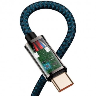 Кабель Baseus Legend Series Elbow USB-C-USB-C, 1м, Blue 
 
Отправка данного това. . фото 5