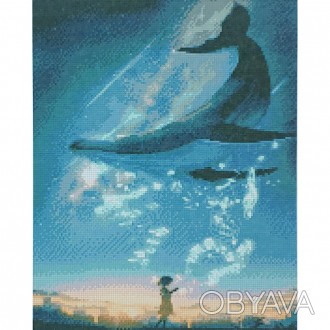 Набір для творчості алмазна картина Небесний океан Strateg розміром 40х50 см 
 
. . фото 1