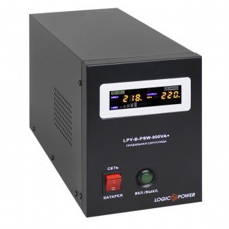 Джерело безперебійного живлення LogicPower LPY-B-PSW-800VA+ 5A/15A, з правильною. . фото 3