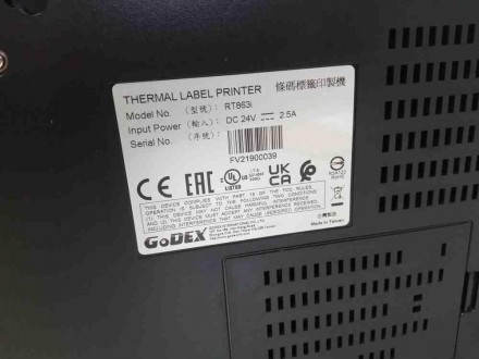 Настольный принтер этикеток Godex RT863i – термотранферный принтер с высоким раз. . фото 8