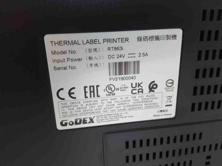 Настольный принтер этикеток Godex RT863i – термотранферный принтер с высоким раз. . фото 7