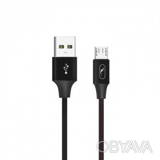 Кабель SkyDolphin S55V Neylon USB - microUSB 1м, Black 
 
Отправка данного товар. . фото 1