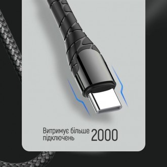Кабель ColorWay USB Type-C - USB Type-C PD Fast Charging, 3А, 65W, 1м Grey 
 
От. . фото 9