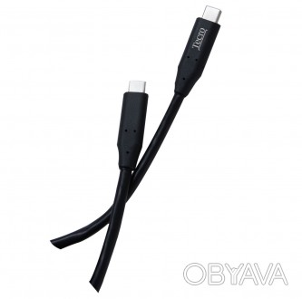 Кабель Tecro USB-USB Type-C, 1 м, чорний 
 
Отправка данного товара производитьс. . фото 1
