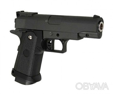 G10А Пістолет Galaxy Страйкбольний пружинний моделі COLT1911PD метал та глушнико. . фото 1