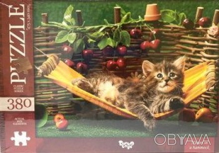 Пазли 380 ел. с.5 №8 "Kitten in a hammock" С500-05-08 
 
Отправка данного товара. . фото 1