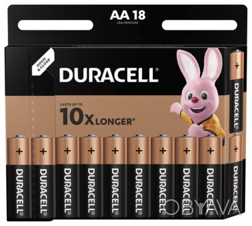 Батарейка Duracell MN1500 AA/LR06 BL 18шт 
 
Отправка данного товара производить. . фото 1