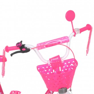 Велосипед детский для девочки c корзинкой PROF1 20юймов Y2013-1 Princess,малинов. . фото 4