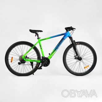 Велосипед спортивный алюминиевый Corso “Leroi” 27.5" LR-27677 колеса 27,5 дюймов. . фото 1