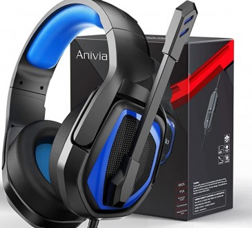 anivia mh 602 проводная игровая гарнитура геймерские стерео наушники накладные
Т. . фото 3