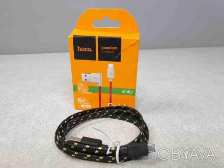 USB Дата-кабель Hoco UMP 
Корпус штекеров и оплетка кабеля выполнены из надежных. . фото 1