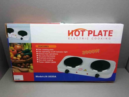 Опис
Електрична плита Hot Plate Electric Cooking JX-2020A 2000 W
Основні характе. . фото 6