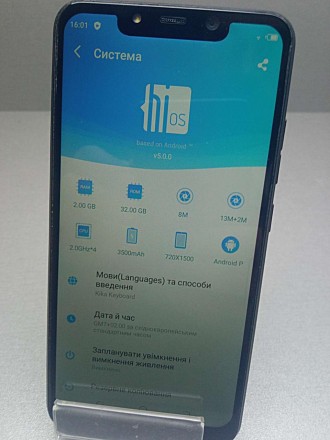 Смартфон с Android 9.0
поддержка двух SIM-карт
экран 6.2", разрешение 1520x720
д. . фото 2