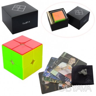 
	Кубик Рубіка 131 (15шт) 2х2, 5-5-5см, підставка, карточки, тканина, в кор-ці, . . фото 1