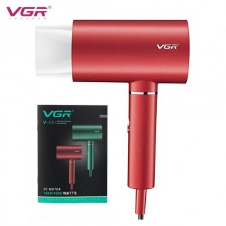 Фен для волосся VGR V 431 — легкий, професійний дизайн забезпечує гладкі, блиску. . фото 2