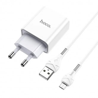 Hoco C81A сетевое зарядное устройство для Asombroso, одиночный выход USB 2.1 A, . . фото 6