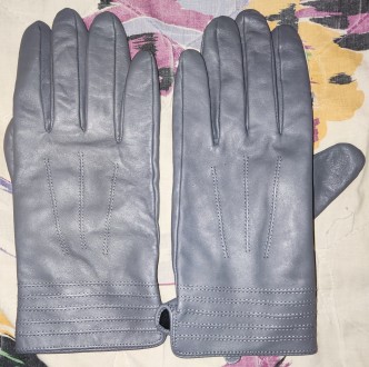 Кожаные перчатки TU, размер-L, ширина-9.5см, средний палец-8.5см, общая длина-24. . фото 2