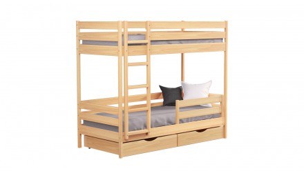 Дерев'яне ліжко "Дует" торгової марки Естелла - надійне і міцне двох'ярусне дитя. . фото 3