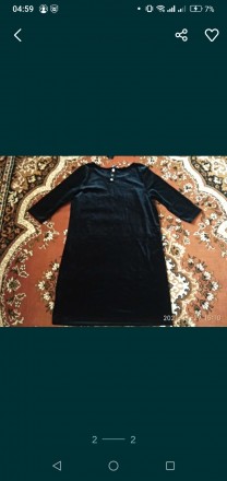 Плаття чорне велюрове ( бархатне ) має 3 / 4 рукав , в плечах 40 см , в грудях 5. . фото 2