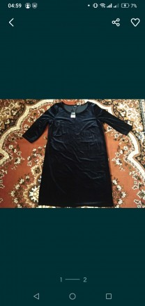 Плаття чорне велюрове ( бархатне ) має 3 / 4 рукав , в плечах 40 см , в грудях 5. . фото 3