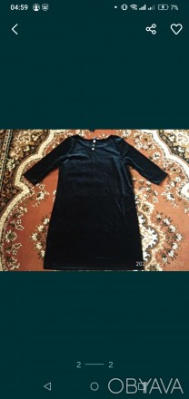 Плаття чорне велюрове ( бархатне ) має 3 / 4 рукав , в плечах 40 см , в грудях 5. . фото 1