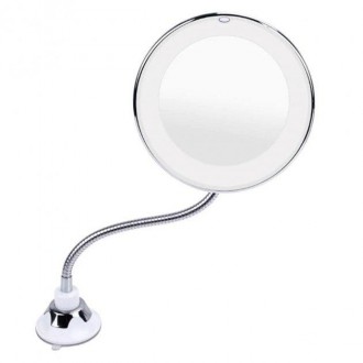Дзеркало на присосці з LED-підсвіткою кругле Flexible
Дзеркало Flexible Mirror с. . фото 3