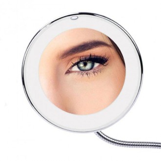 Дзеркало на присосці з LED-підсвіткою кругле Flexible
Дзеркало Flexible Mirror с. . фото 5