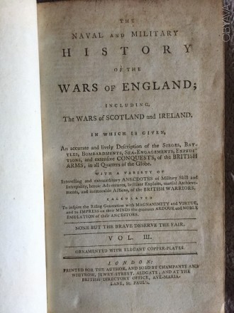 The Naval and Military history of the wars of England.Vol.III
Wars of Scotland . . фото 2