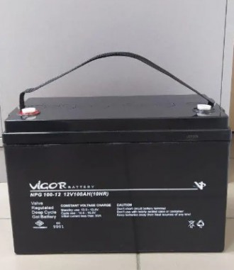 Акумулятор гелевий, Vigor 12 V 100 Ah для джерел безперебійного живлення. Одеса. фото 1 Акумулятор гелевий, Vigor 12 V 100 Ah для джерел безперебійного живлення. Одеса. фото 1