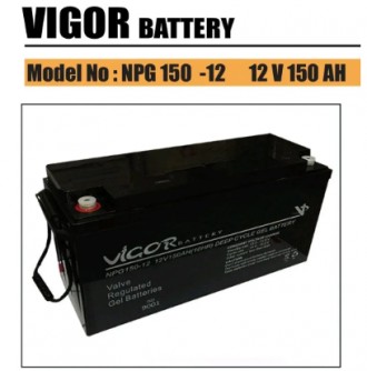 Акумулятор гелевий, Vigor 12 V 150 Ah для джерел безперебійного живлення. Одеса. фото 1 Акумулятор гелевий, Vigor 12 V 150 Ah для джерел безперебійного живлення. Одеса. фото 1