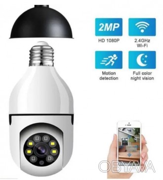 
IP-камера Wi-Fi панорамна різновиди лампочки Kerui CAMERA CAM L1 E27 WIFI IP 36. . фото 1