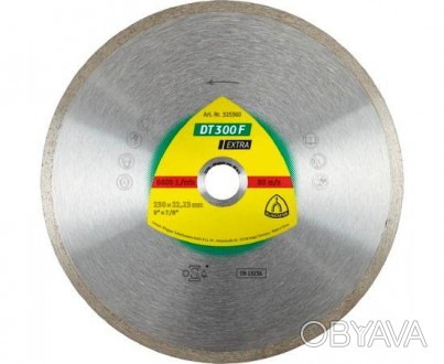 Характеристики Алмазний відрізний диск KLINGSPOR DT 300 F Extra 230 x 1,9 x 22,2. . фото 1