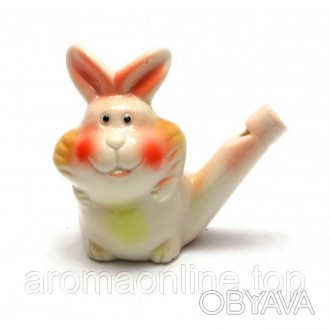 Свистулька керамическая "Кролик" (6,5х8х3,5 см). . фото 1