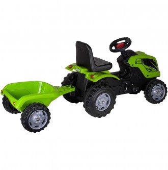 Для дітей трактор на педалях із причепом MMX MICROMAX (01-011) колір зелений
Ігр. . фото 3