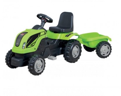 Для дітей трактор на педалях із причепом MMX MICROMAX (01-011) колір зелений
Ігр. . фото 2