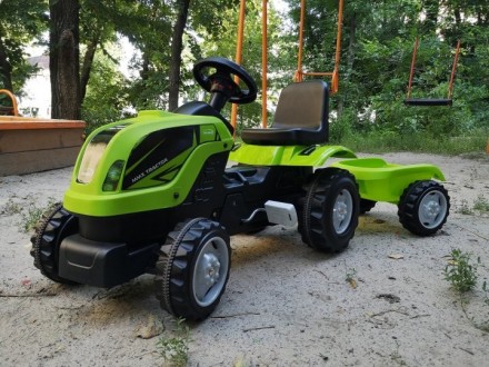 Для дітей трактор на педалях із причепом MMX MICROMAX (01-011) колір зелений
Ігр. . фото 5