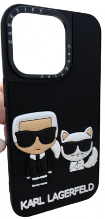 Чехол Karl Lagerfeld Paris Silicone Case для iPhone 14 PRO Karl and Cat Карл Лаг. . фото 6