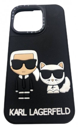 Чехол Karl Lagerfeld Paris Silicone Case для iPhone 14 PRO Karl and Cat Карл Лаг. . фото 2