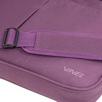 Женская легкая сумка для ноутбука 15,6-16 дюймов Vinel сиреневая 
SVL0102NBDP
Оп. . фото 7