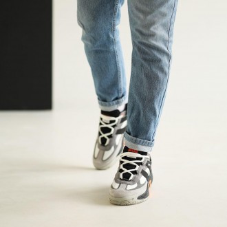 Чоловічі кросівки BaaS 584955 в стильному поєднанні чорного та сірого кольорів. . . фото 9